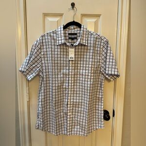 NWT Men’s M Banana Republic Slim-Fit Lightweight Cotton Resort Shirt